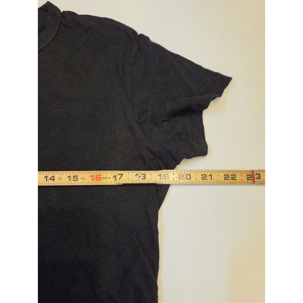 Buck Mason Black Slub Easy Crew T-Shirt Small Made in USA Cotton NWT READ - Picture 4 of 7
